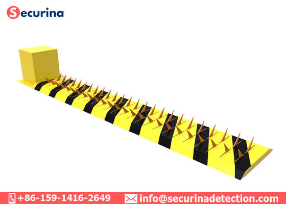 Tráfego de aço inoxidável Spike Barrier, aviso anticolisão do assassino seguro do pneu