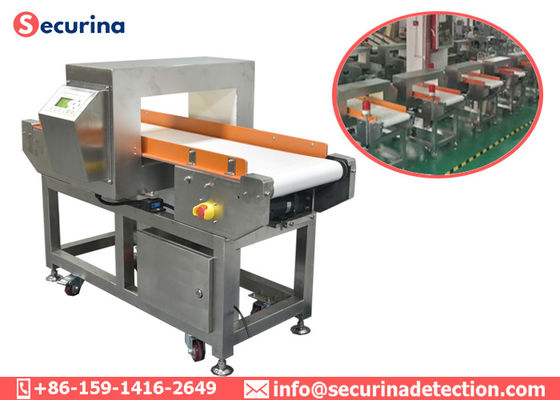 O transporte de correia industrial do detector de metais da exposição dupla do sinal detecta todos os metais